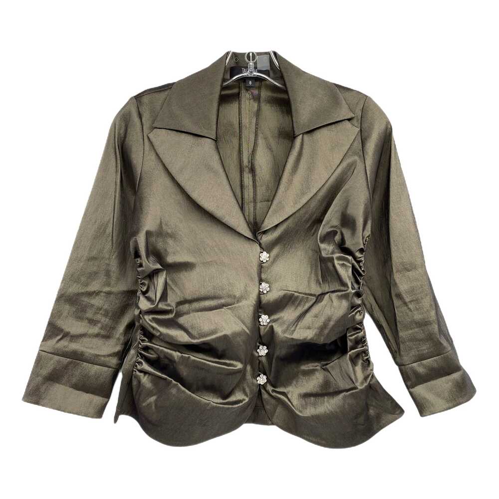 Tadashi Silver Ruched 3/4 Sleeve Blazer | Women’s Size 8